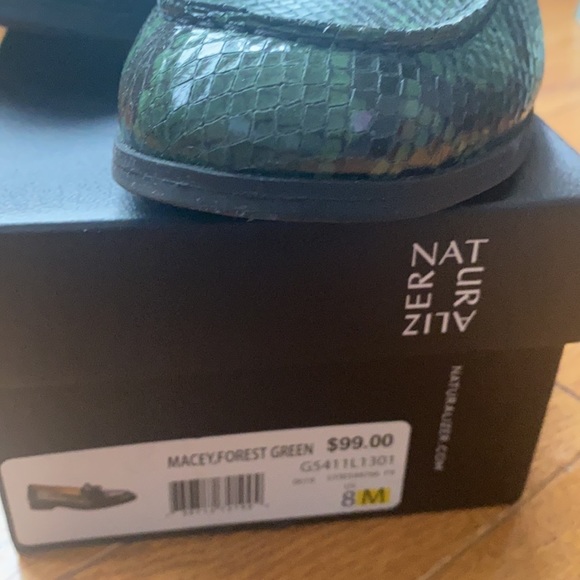 Naturalizer Macey Forest Green Flat Loafers - Picture 3 of 7
